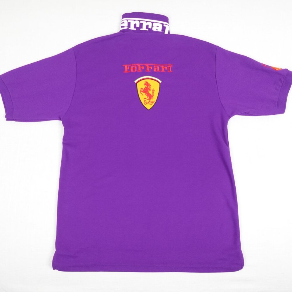 Scuderia Ferrari F1 Embroidered F1 Polo Shirt Men's XXL Spellout Logo Formula 1